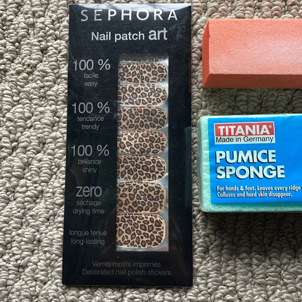Bath & Body Bundle - Nail Filers, Geisha Nail Clippers & Patches, Pumice Sponge - Picture 2 of 6
